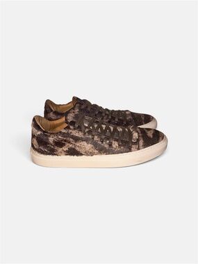 John Varvatos Vulc Mid Top Calf Hair Sneakers — Men’s Size 8.5